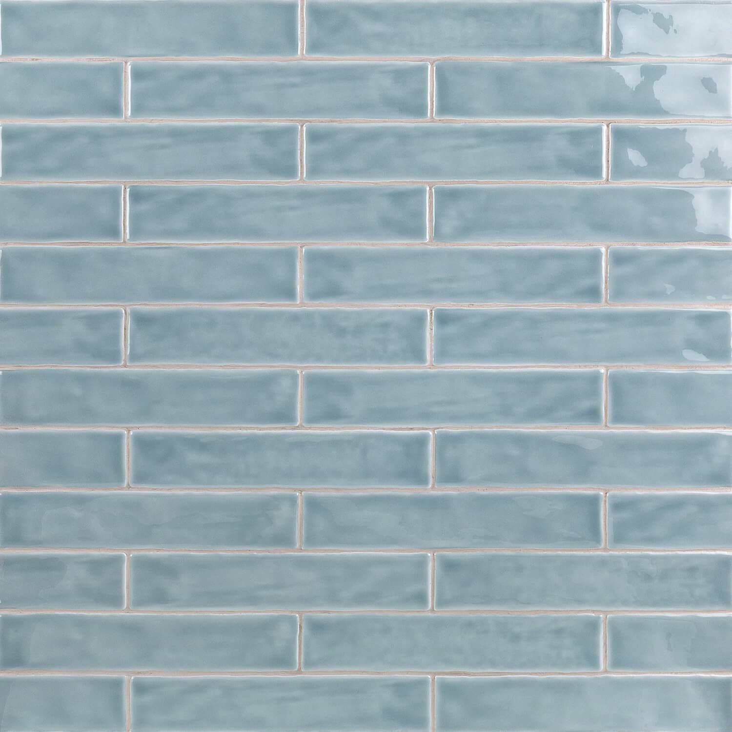 Boston Topacio Light Blue 2x10 Polished Ceramic Subway Wall Tile