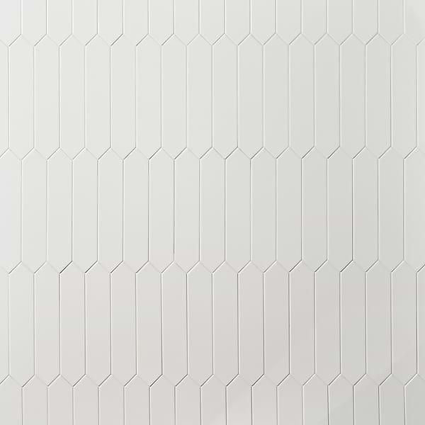 Kent White 2.6 x 13 Polished Ceramic Tile 