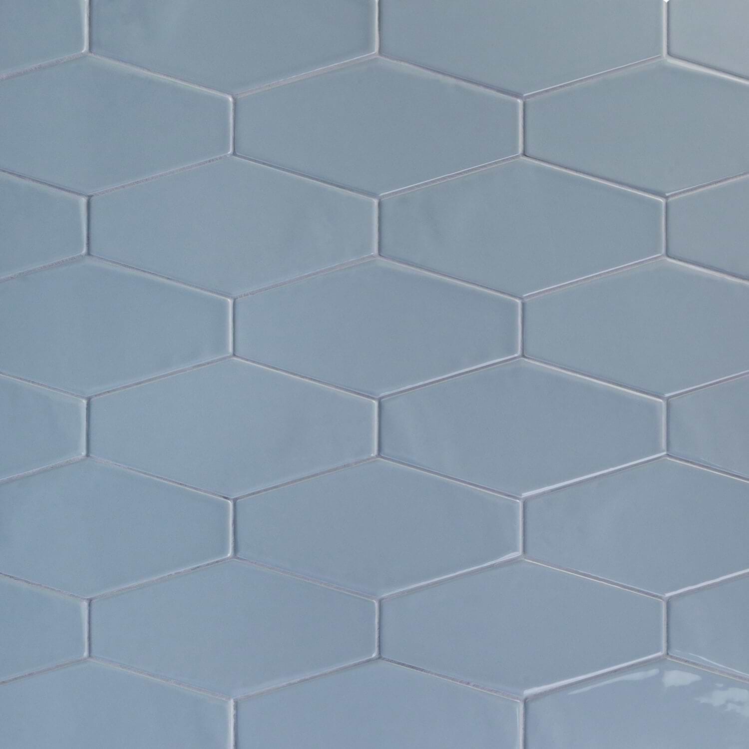 Rumba Diamond Ash Blue 4x8 Polished Ceramic