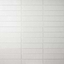 Stacy Garcia Artblock Bianco White 4x16 Fluted Glossy Porcelain Tile