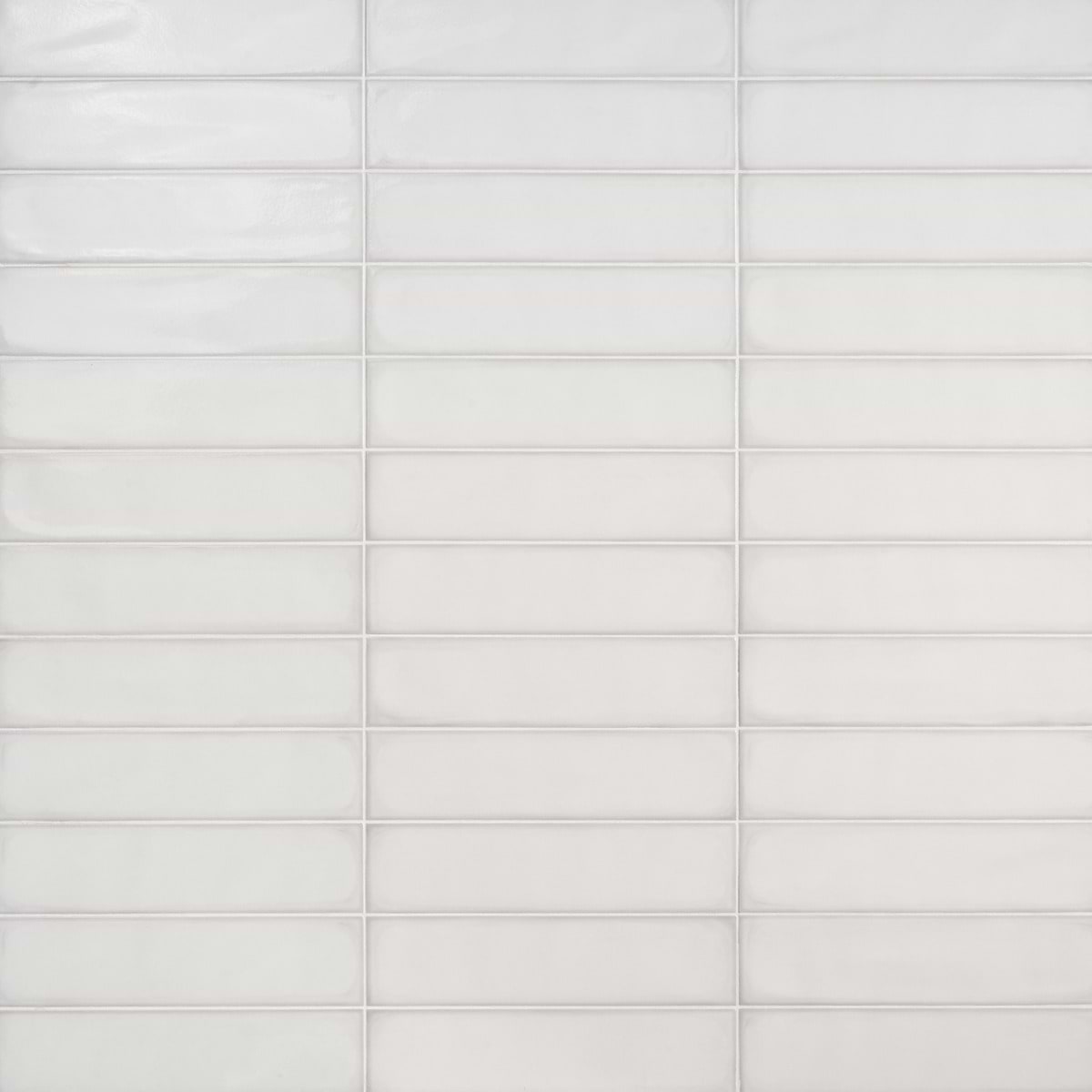 Stacy Garcia Artblock Bianco White 4x16 Glossy Porcelain Tile