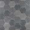 Close Out-Casterly Rock Deco Antracita Dark Gray 9" Porcelain Matte Hexagon Tile