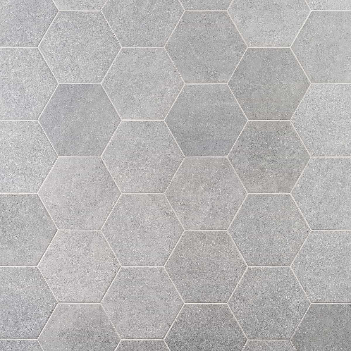 Casterly Rock Gris Gray 9" Matte Porcelain Hexagon Tile