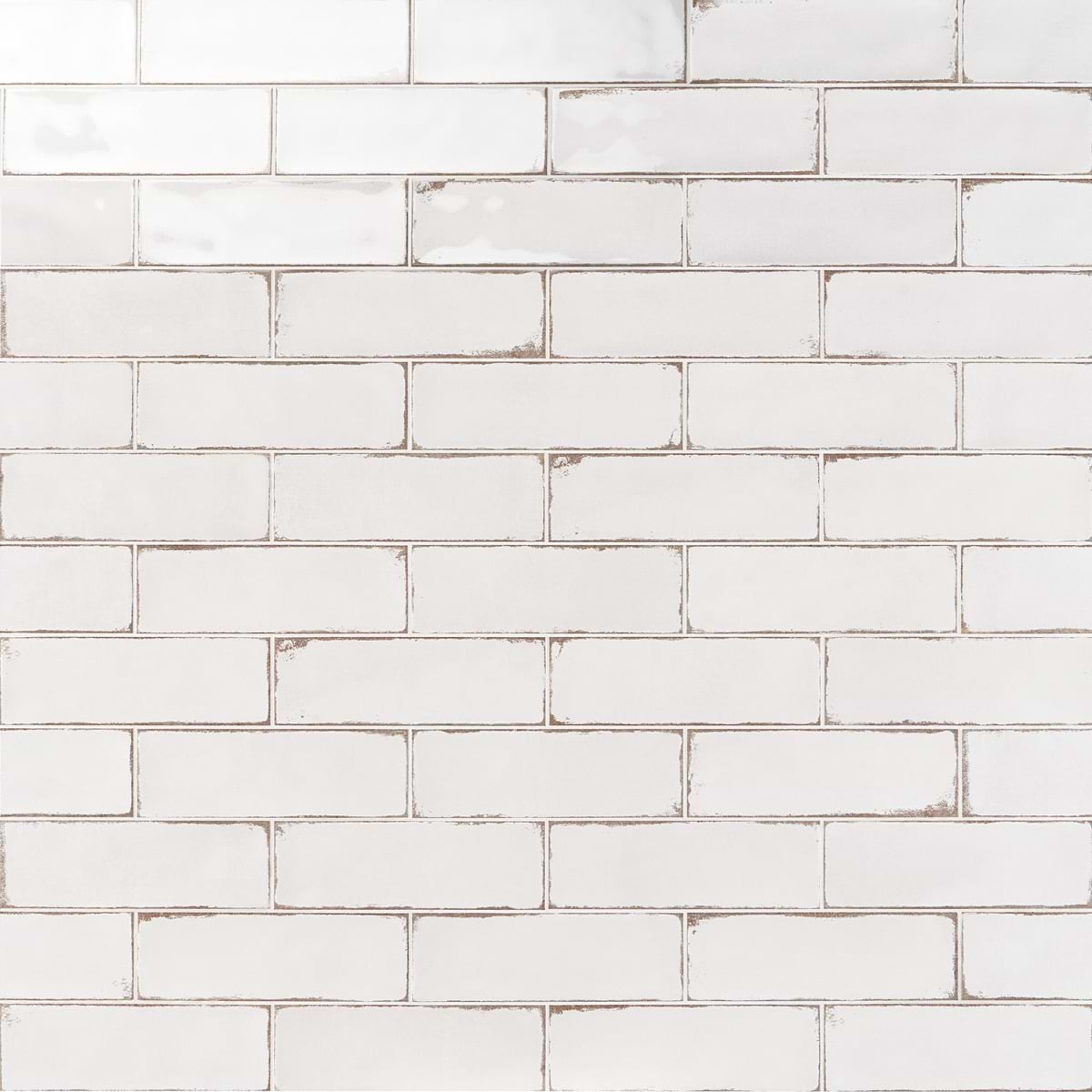 Bernalillo White 4x12 Polished Ceramic Subway Wall Tile