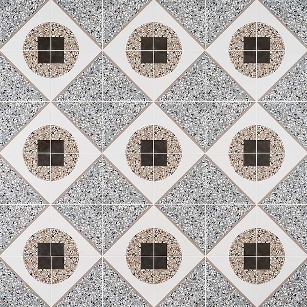 Frammenti Deco Azur 8x8 Matte Porcelain