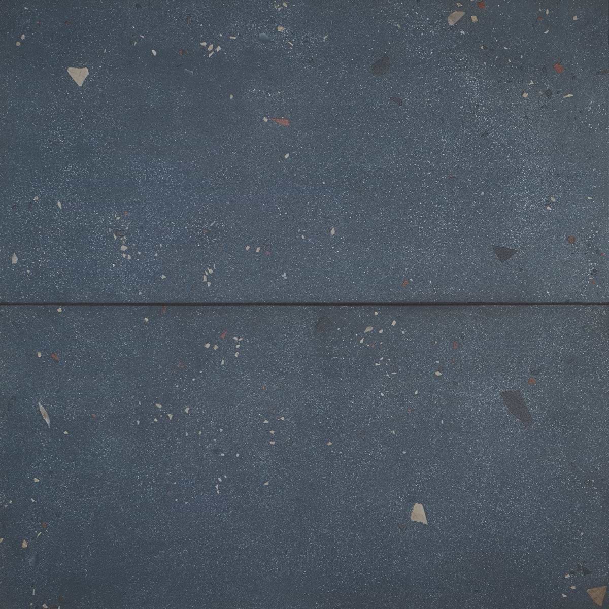 Kado Cement Ocean Blue 24x48 Terrazzo Look Matte Porcelain Tile