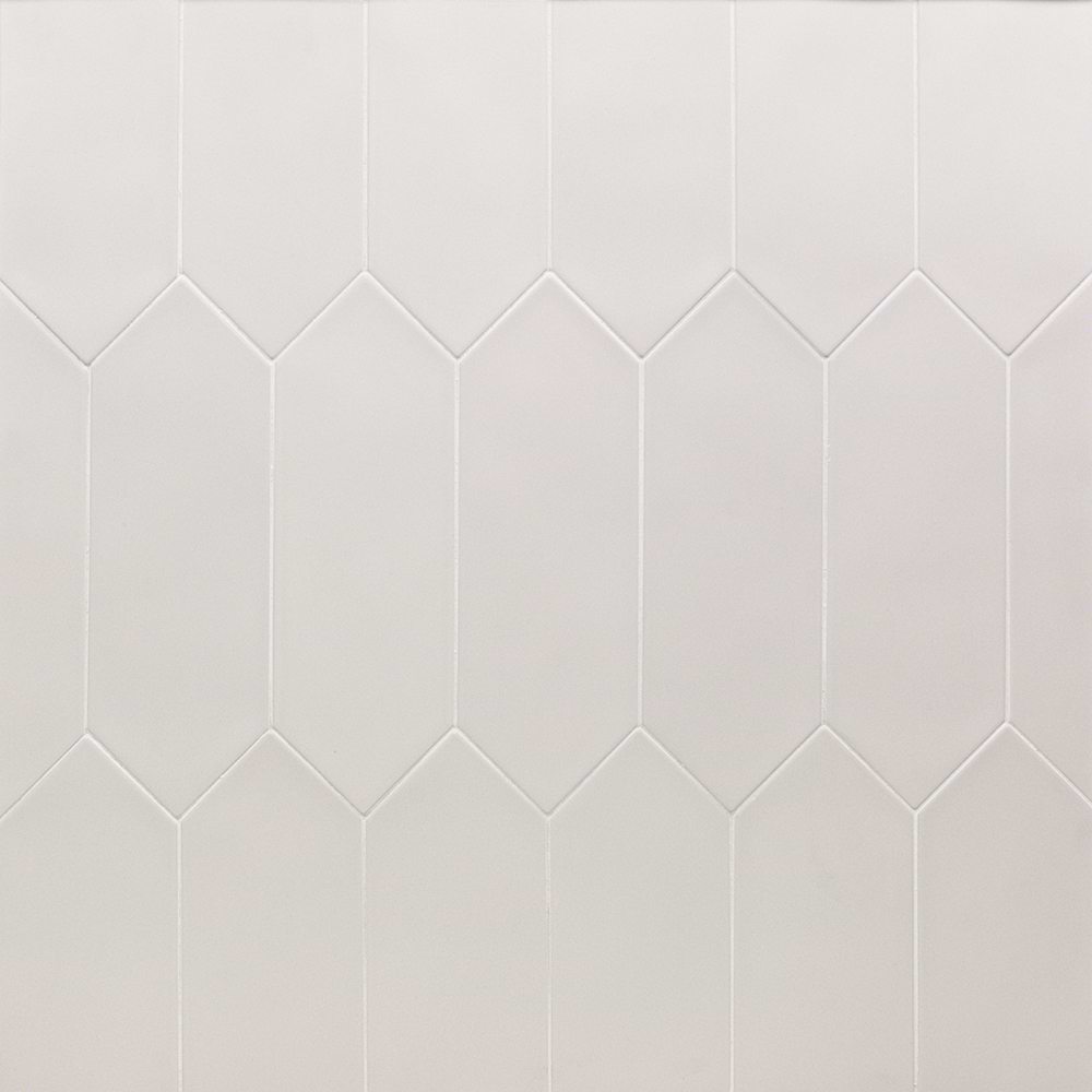 Kite White 4x12 Picket Matte Porcelain Tile