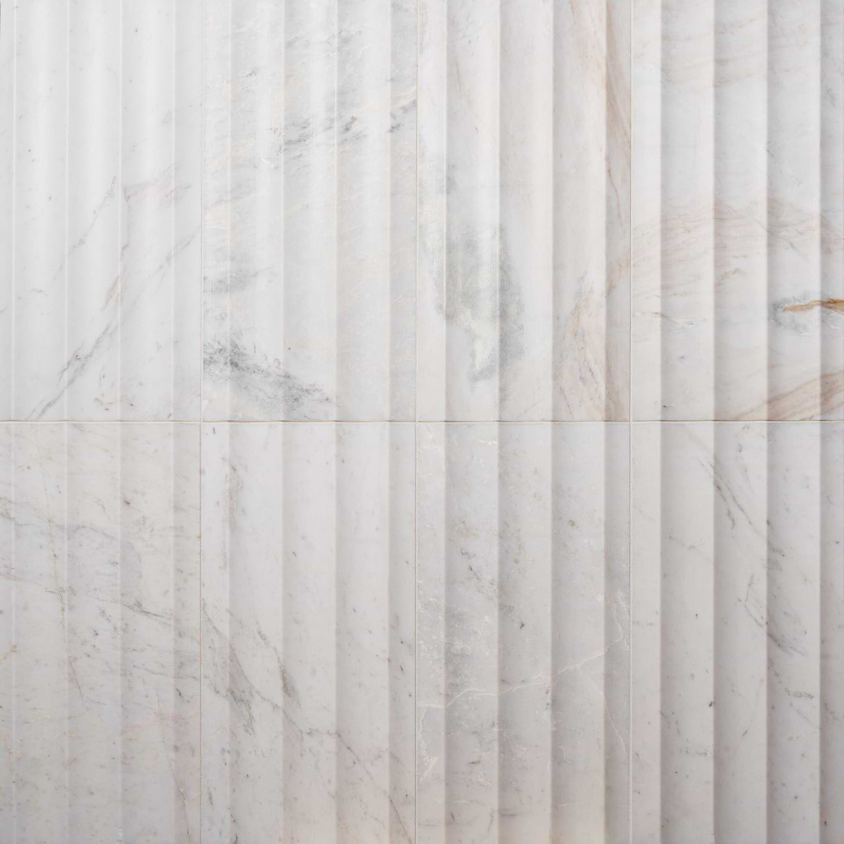 Carver Fluted Alaska 12x24 Dimensional Honed 