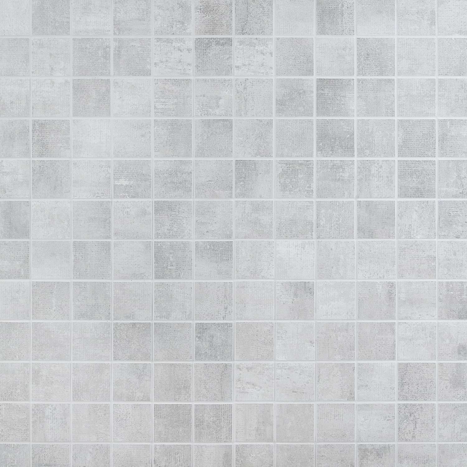 Runway Fog Medium Gray 2x2 Matte Porcelain Mosaic Tile
