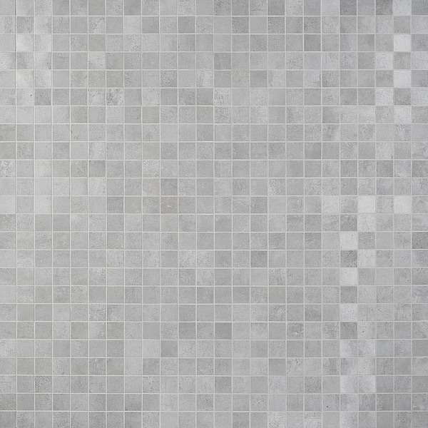 Blacksmith Excalibur Medium Gray 2x2 Matte Porcelain Mosaic Tile
