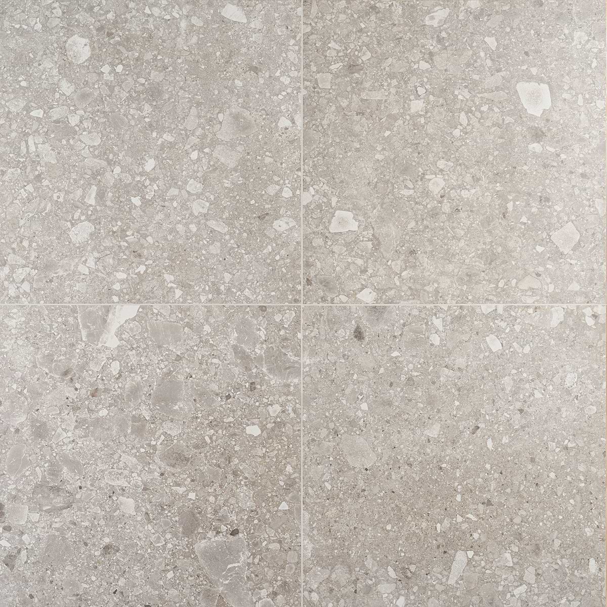 Norr 2.0 Taupe Gray 24x24 Terrazzo Look Matte Porcelain Tile