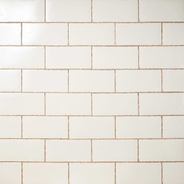 Baylight White 6"x12" Glossy Porcelain Subway Tile