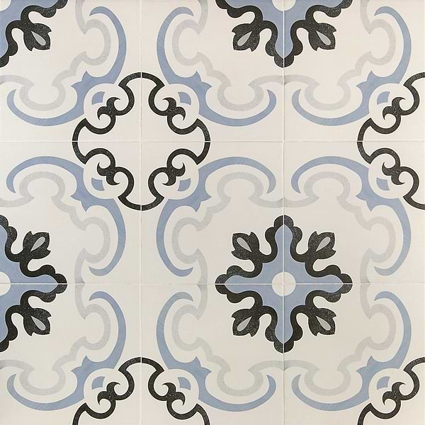 Encaustic Look Porcelain Tile for Backsplash