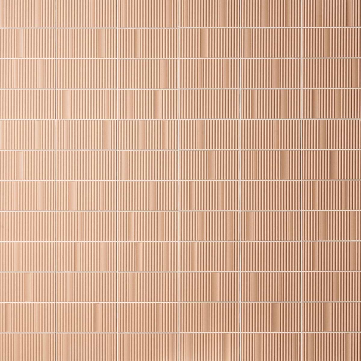 Shop Close Out - Armada Clay Beige 8x16 Fluted 3D Matte Ceramic