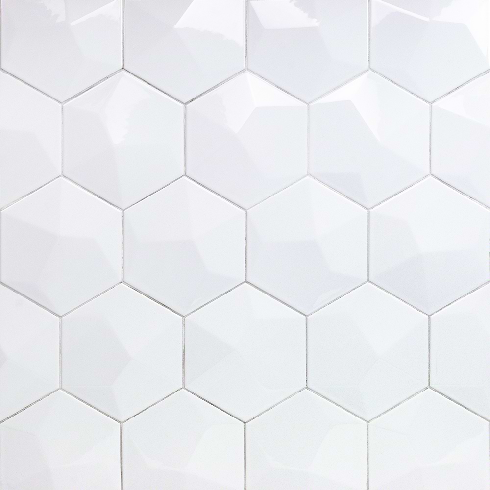 Close Out - Hexagono - Piramidal Blanco Brillo 