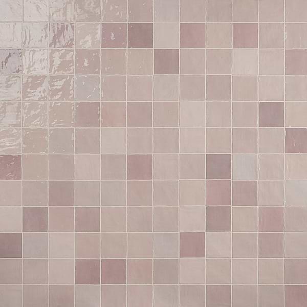 Serena Pink 4x4 Glossy Ceramic Tile