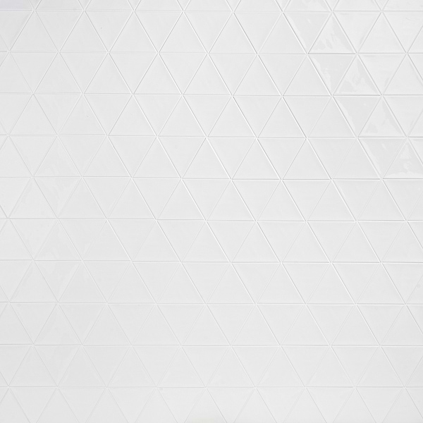 Scatoloni Triangulo Bianco; in White Ceramic; for Backsplash, Bathroom Wall, Kitchen Wall, Outdoor Wall, Shower Wall, Wall Tile; in Style Ideas Beach, Classic, Contemporary, Cottage, Craftsman, Farmhouse, Industrial, Mid Century, Modern, Traditional, Transitional