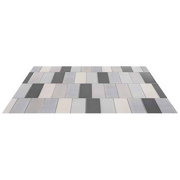 ColorHues Cement and Lava Stone Cloud Blend 2x8 Mixed Finish  Cement and Lava Stone