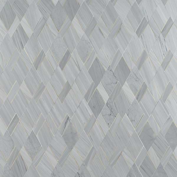 Xena Gray - Burlington Grey & Brass Polished Marble + Brass