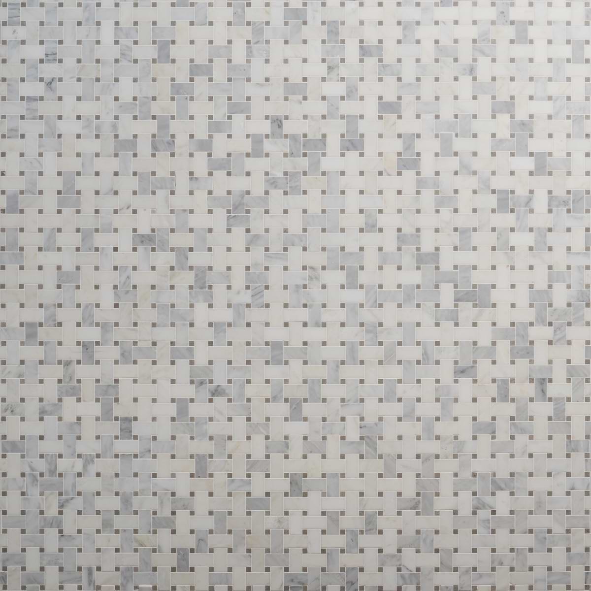 Shop Basket Weave Asian Statuary Honed with Lady Gray Dot