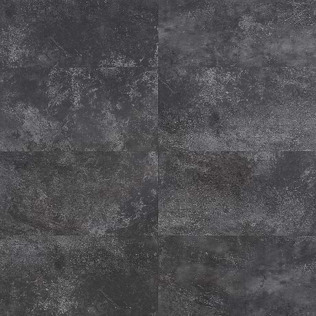 Mercer Metalcrete Charcoal 12x24 - 2.0mm/12mil Wear Layer - Glue Down Matte Luxury Vinyl