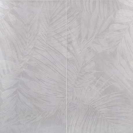 Artscape Cotton Garden White 24x48 Artisan Decor Matte Porcelain Wall Tile