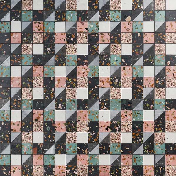 Elizabeth Sutton Terrazzi Lark Mixed Finish Marble + Terrazzo