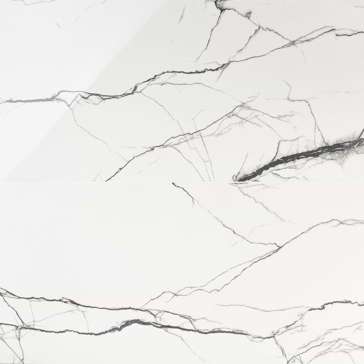 Black + White Breach 24x48 Polished Porcelain Tile