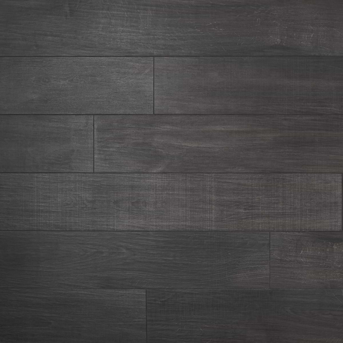 Elan Black 8x48 Wood Look Matte Porcelain Tile