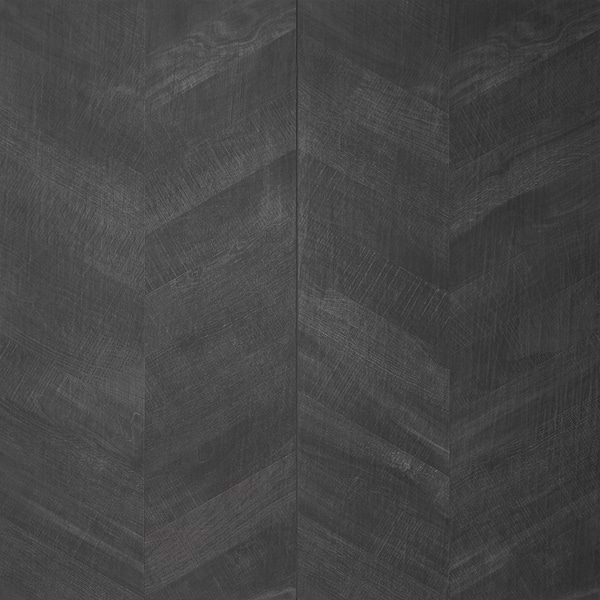 Elan Chevron Black 24x48 Wood Look Matte Porcelain Tile