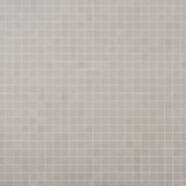 Motley Linen White 2x2 Limestone Look Matte Porcelain Mosaic Tile