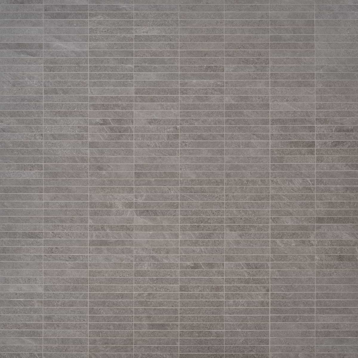 Shop Sample-Motley Slate Gray 1x6 Stacked Matte Porcelain Mosaic