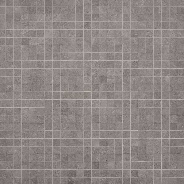 Motley Slate Gray 2x2 Limestone Look Matte Porcelain Mosaic Tile