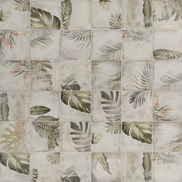 Angela Harris Florista Papara Light Deco 8x8 Matte Ceramic Matte Ceramic