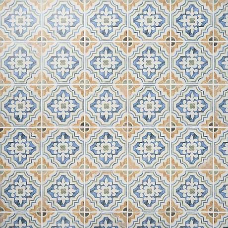 Fuego Sol Multicolor 9x9 Matte Porcelain Tile