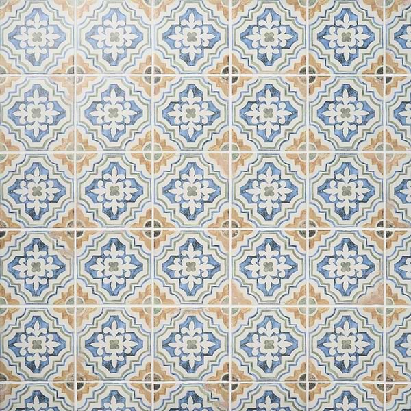 Fuego Sol Multicolor 9x9 Matte Porcelain Tile