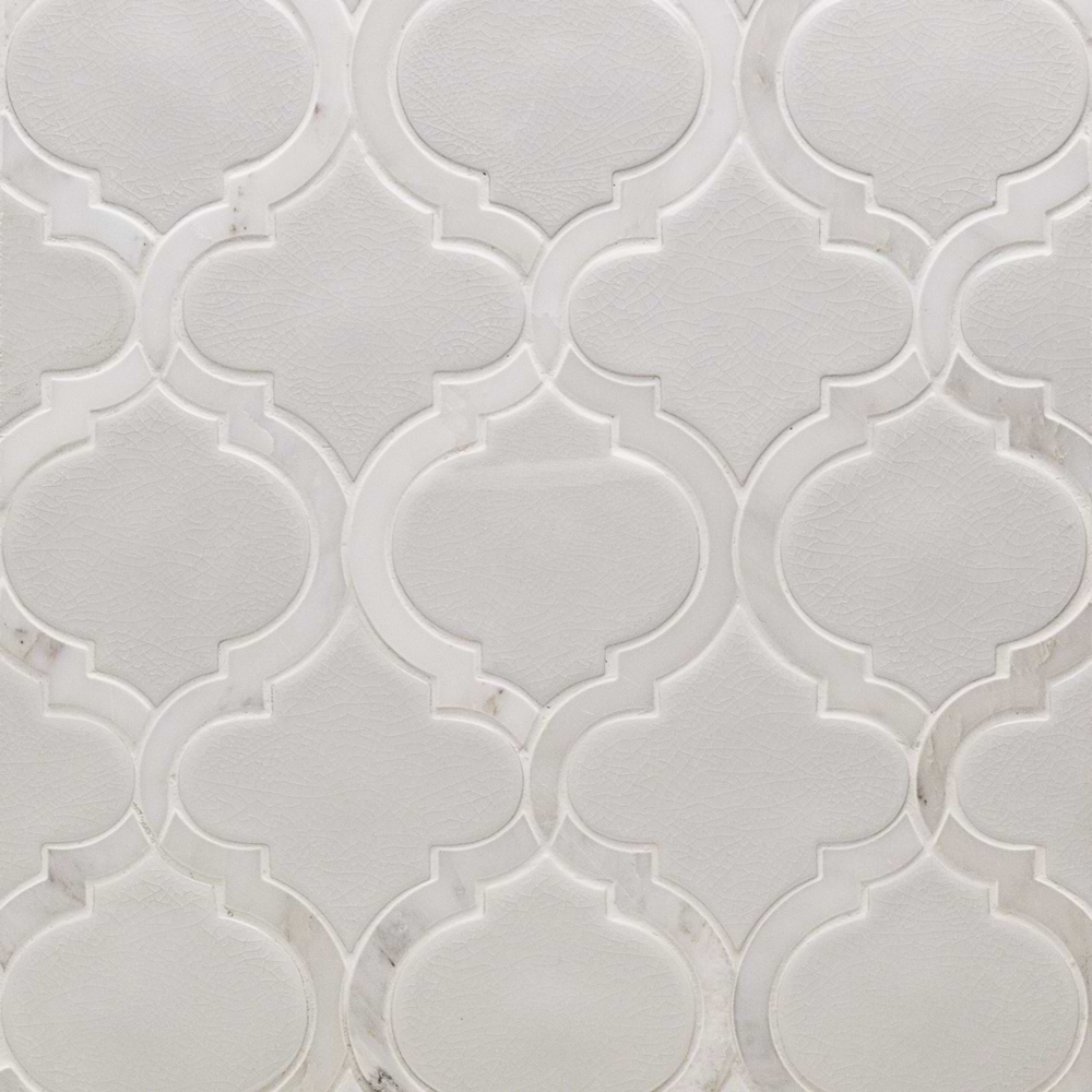 Baroque Lantern Blanco  W/ Asian Statuary Lines 