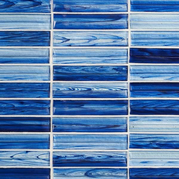 Maya Stacked Azur Mosaic Tile