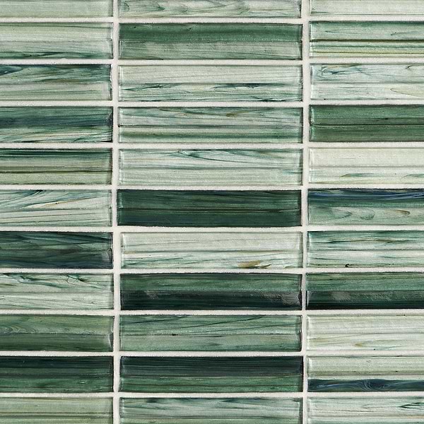 Maya Stacked Sage Mosaic Tile