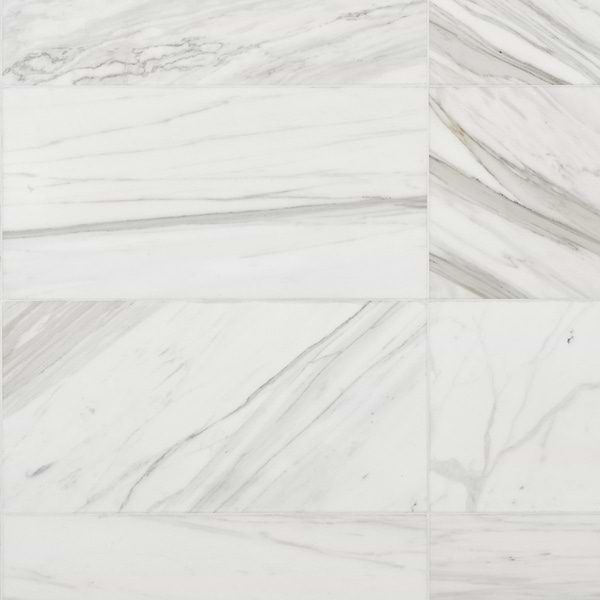 Calacatta 12x24 Honed Marble Tile