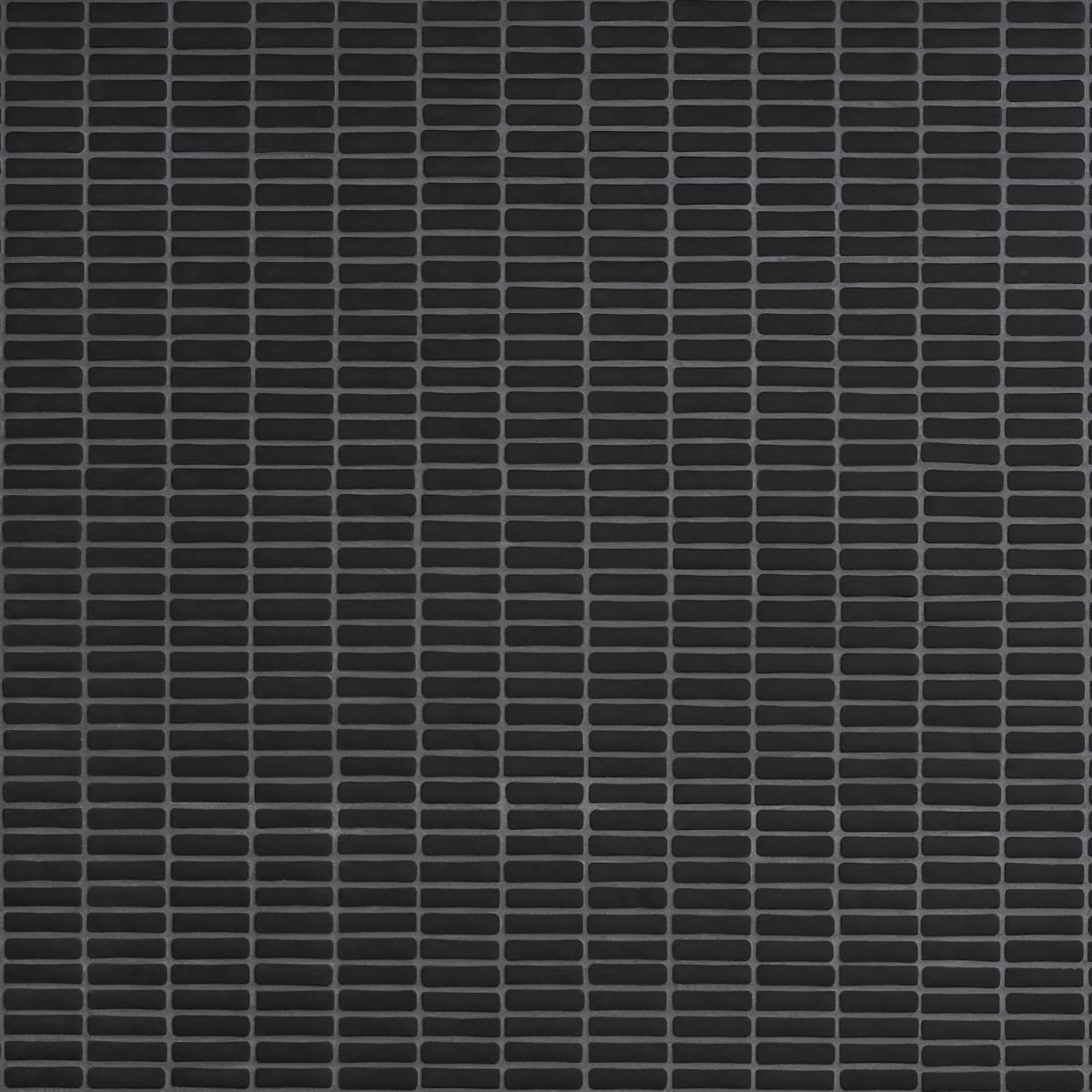 Nesso Brick Black Frosted Matte Glass Mosaic 