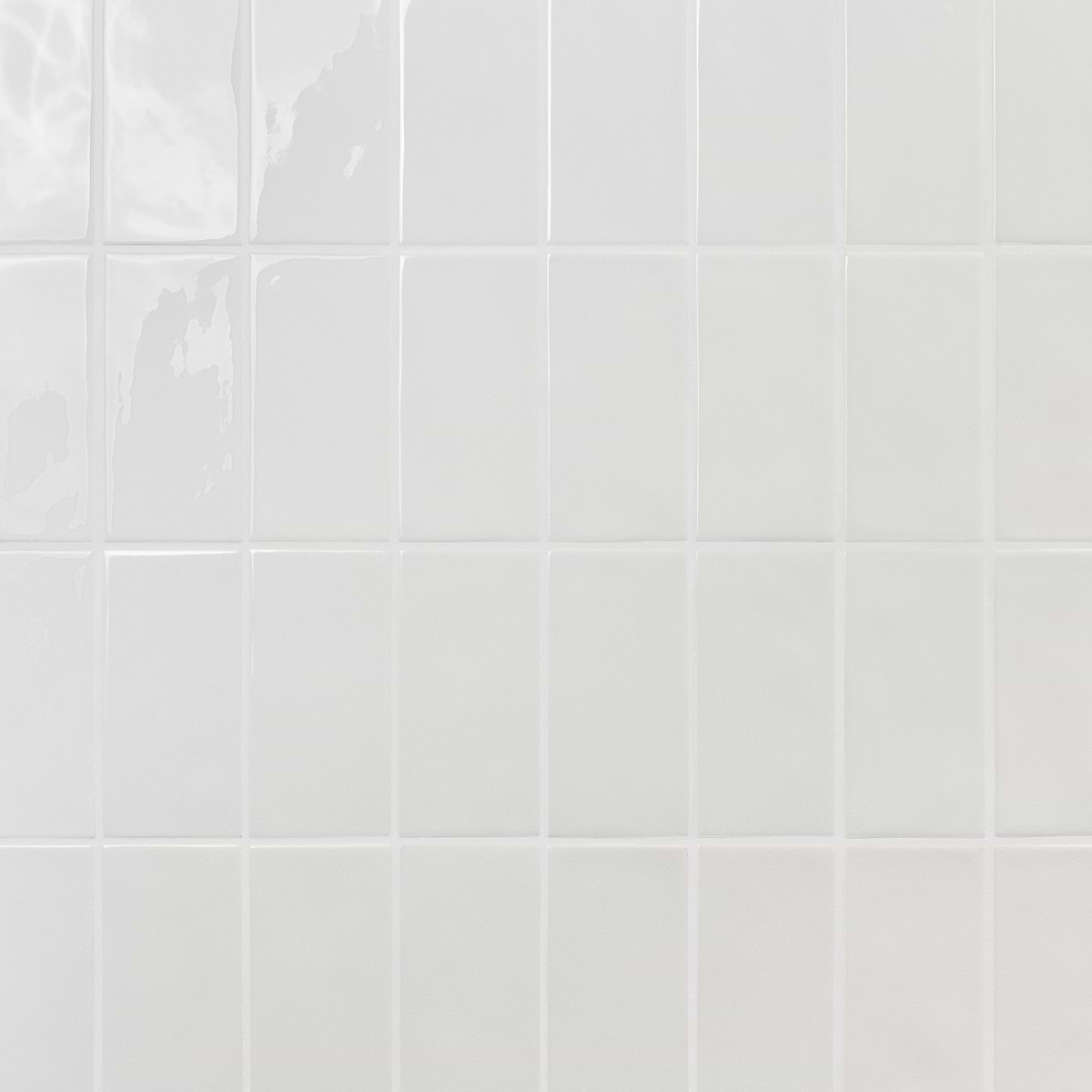 Baroque Glass Blanco White 4.5x9 Subway Polished Glass