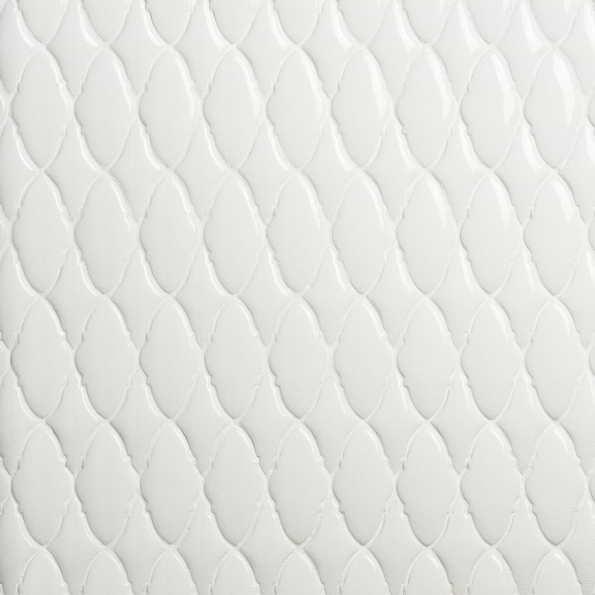 Baroque Glass Ornate Blanco 
