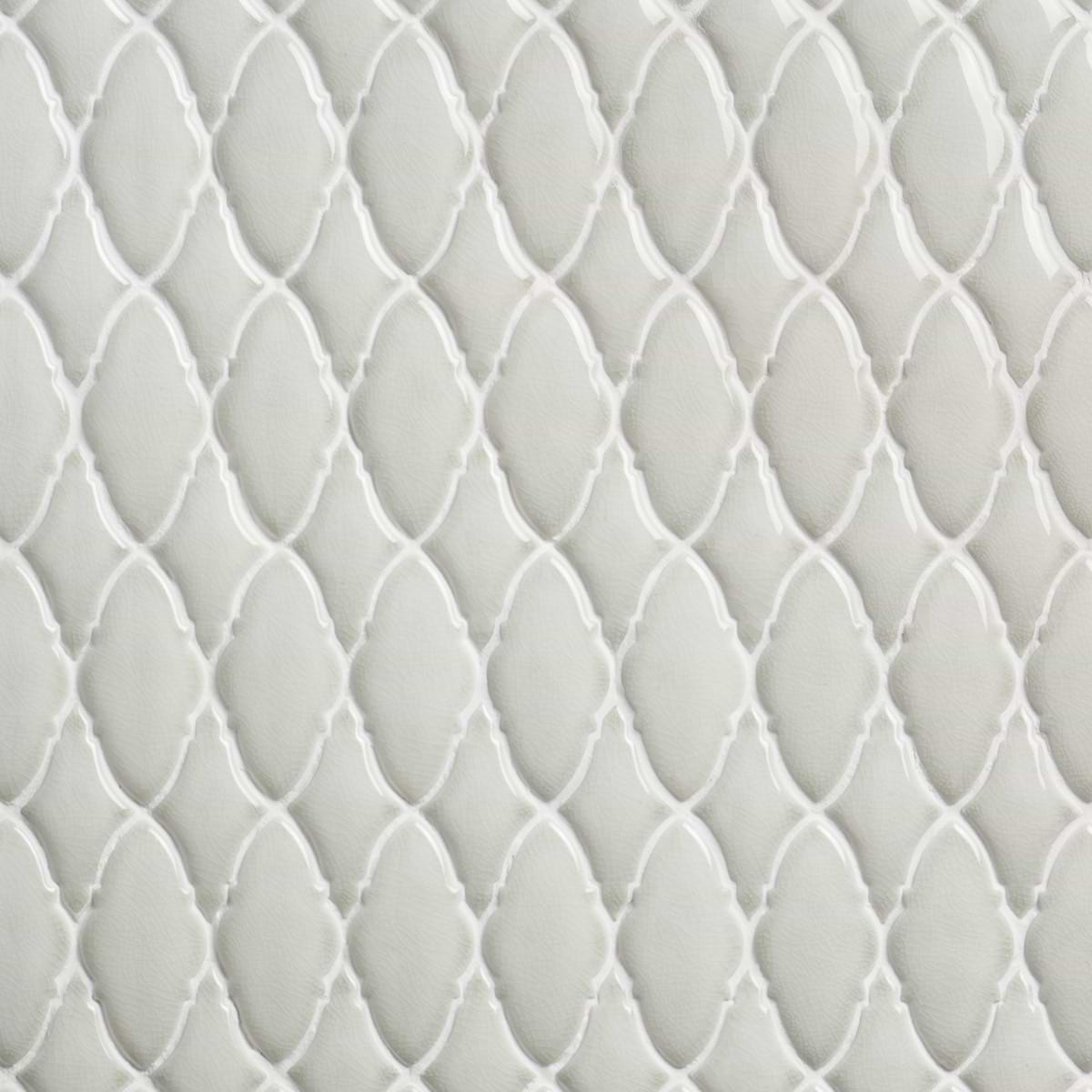Baroque Glass Ornate Grigio 