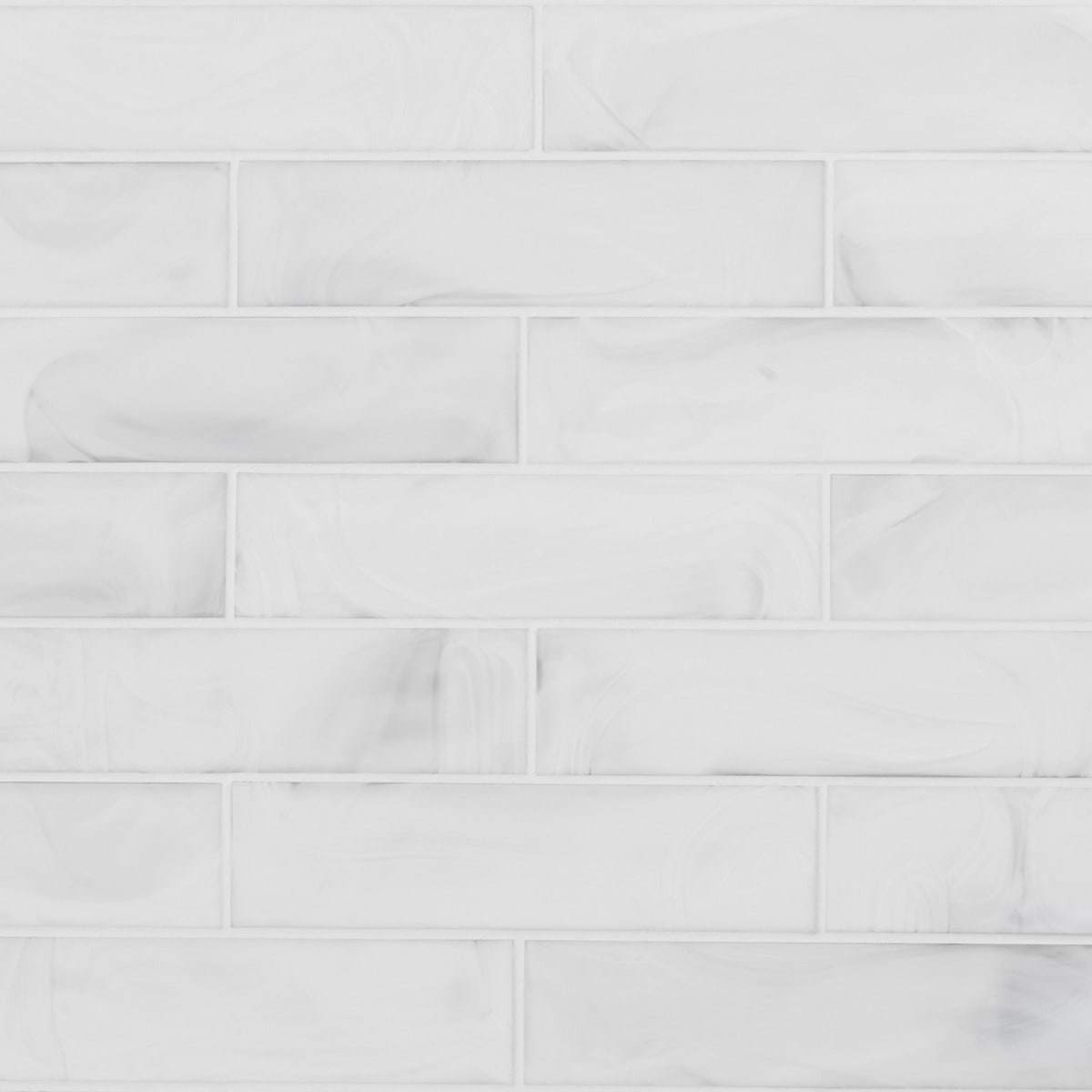 Cielo Cloud White 3x12 Frosted Subway Glass Tile