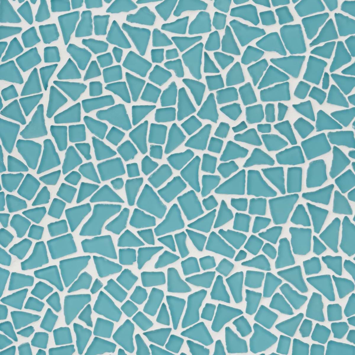 Dolphin Pacific Blue Frosted Matte Glass Mosaic Tile