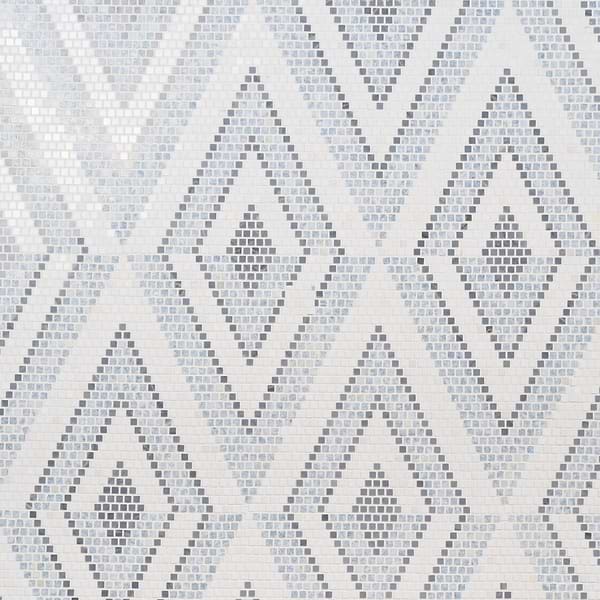 Letizia Blue  - Thassos- Blue Celeste- Burlington Gray Polished Marble