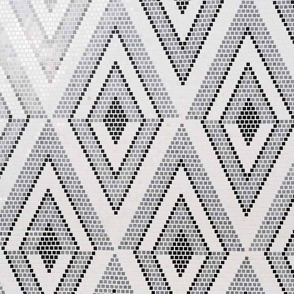 Letizia Black and White - Thassos-Nero Marquina-Burlington Gray Polished Marble