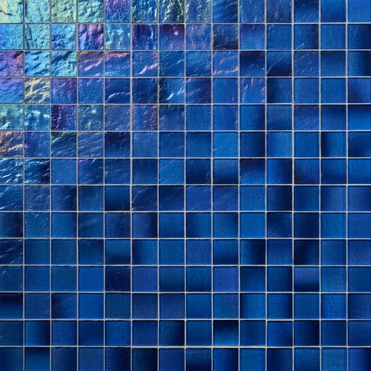 Riverton Lagoon Blue 2x2 Polished Glass Mosaic Tile