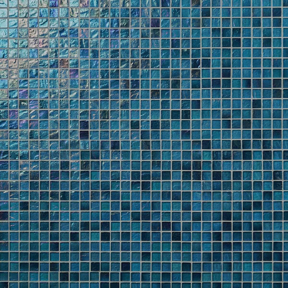 Riverton Tropical Blue 1x1 Polished Glass Mosaic Tile